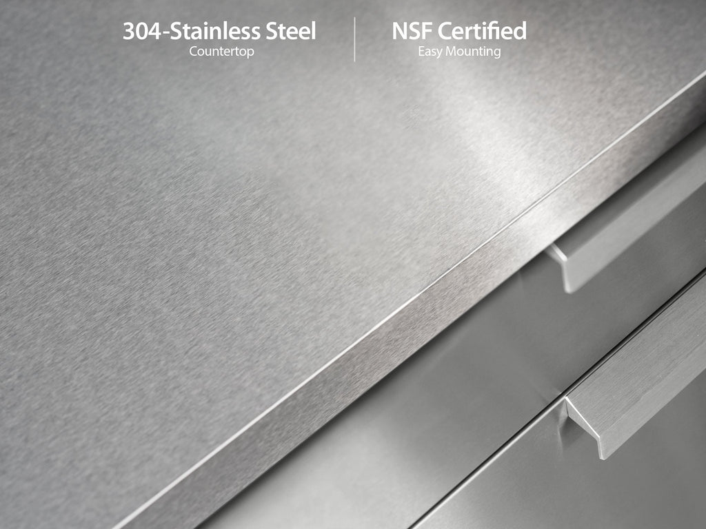 Outdoor Kitchen Stainless Steel 5 Piece Cabinet Set
