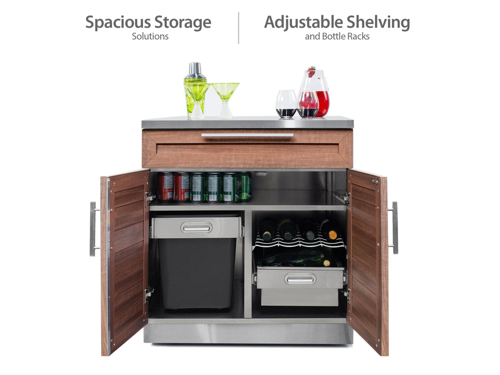 Outdoor Kitchen Stainless Steel 5 Piece Cabinet Set