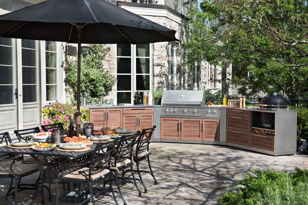 Outdoor Kitchen Stainless Steel 5 Piece Cabinet Set