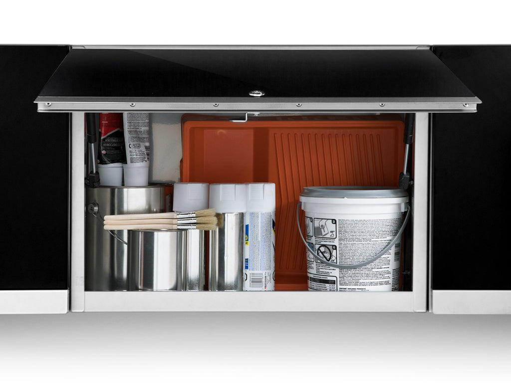 Performance 2.0 Diamond Plate Black 2 Piece Cabinet Set