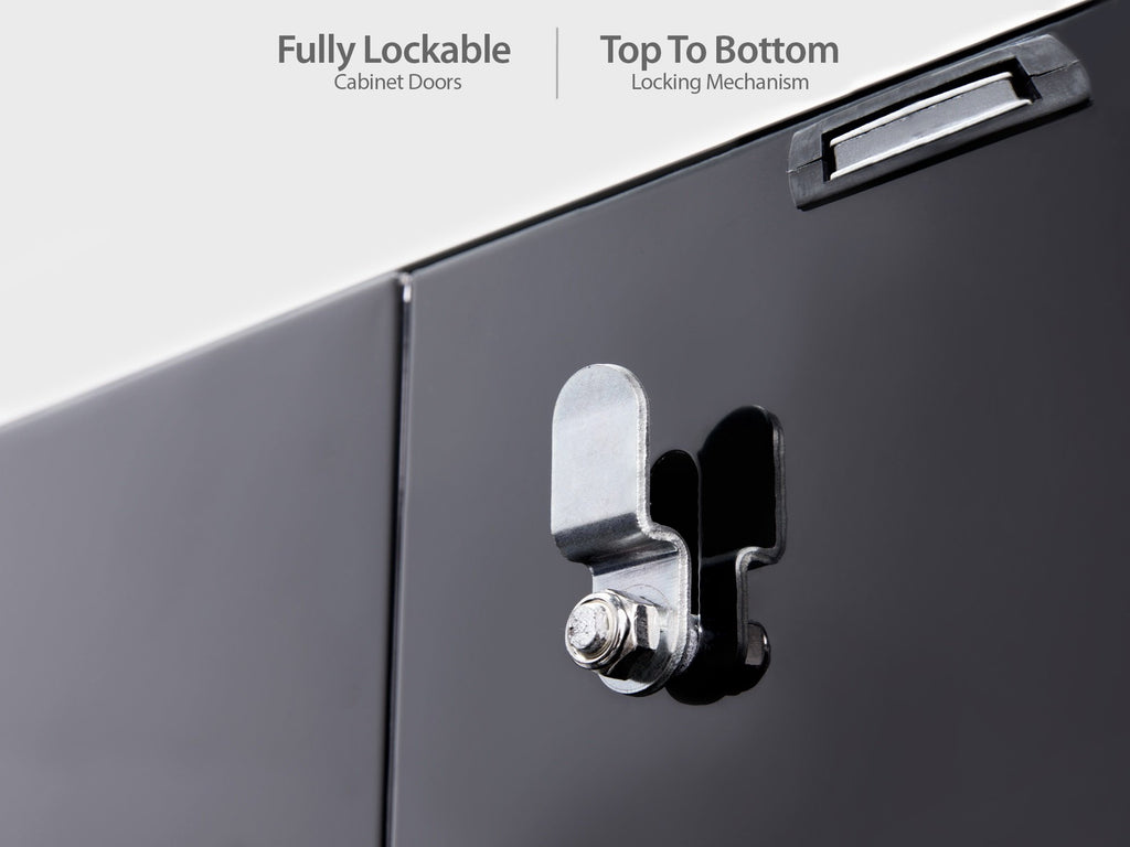 Performance 2.0 Diamond Plate Black 4 Piece Cabinet Set