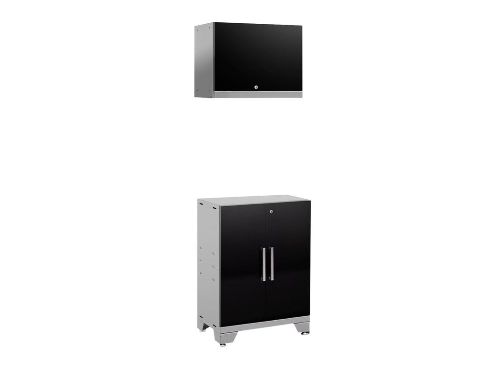 Performance 2.0 Black 2 Piece Cabinet Set