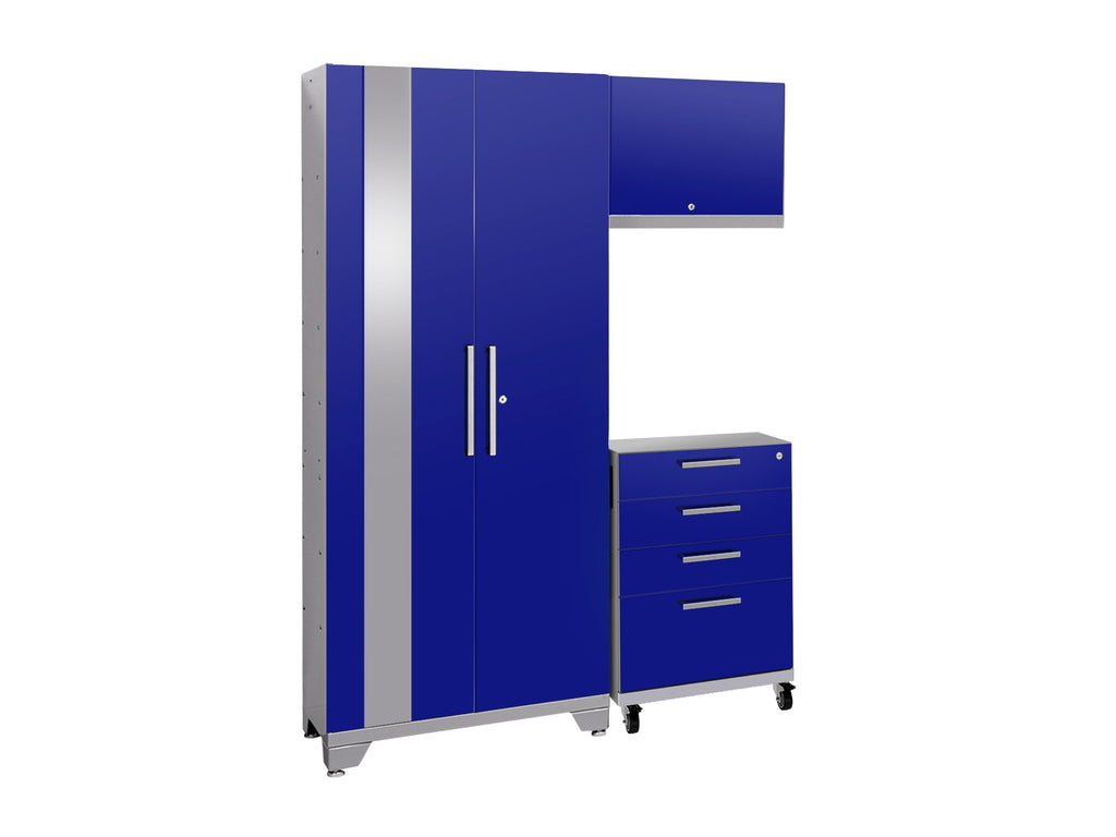 Performance 2.0 Blue 3 Piece Cabinet Set