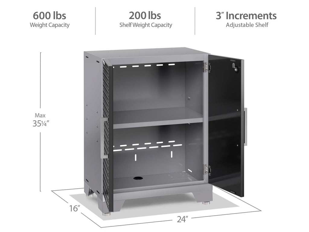 Performance 2.0 Diamond Plate Black Base Cabinet