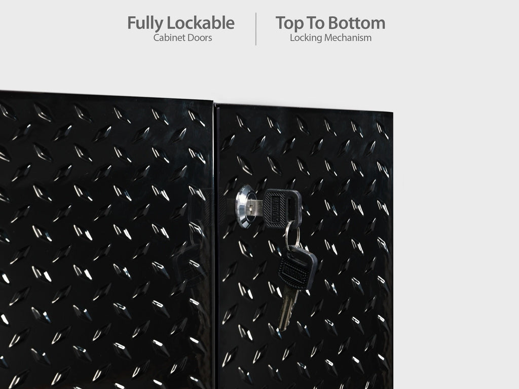 Performance 2.0 Diamond Plate Black Base Cabinet