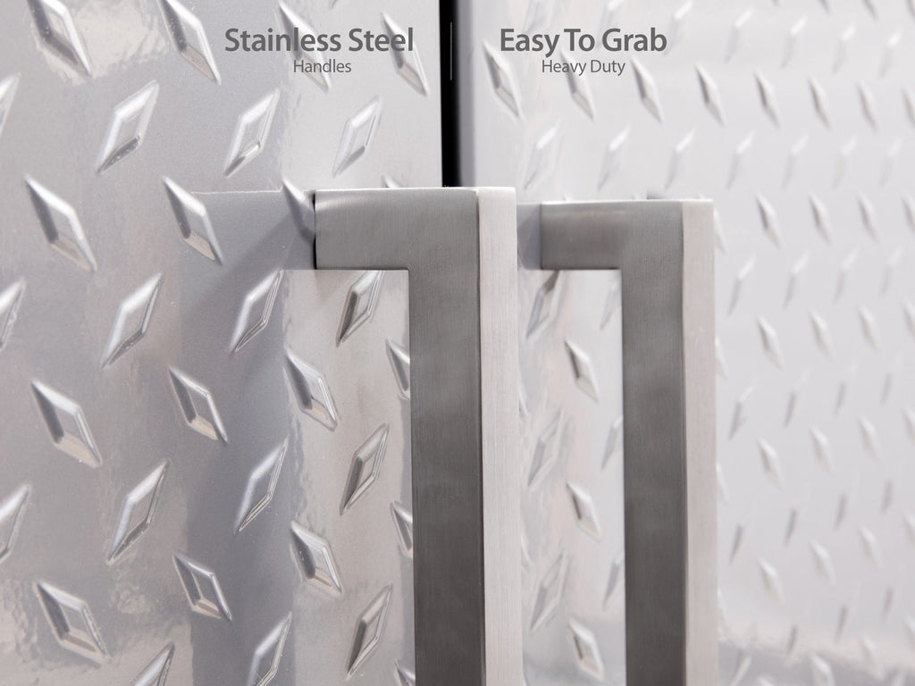 Performance 2.0 Diamond Plate Silver 4 Piece Cabinet Set