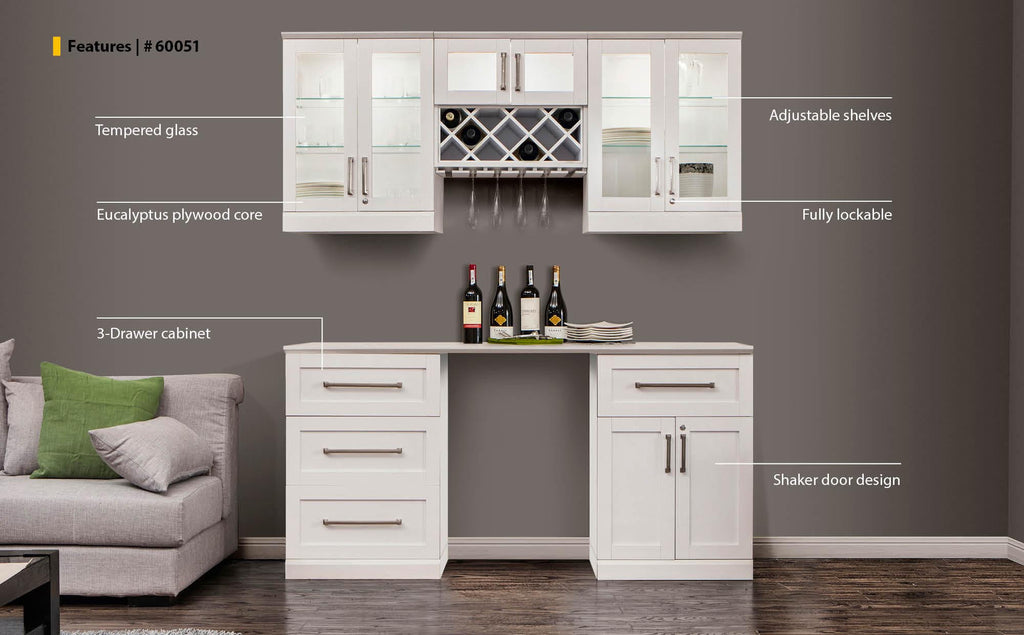 Home Bar 6 PC Shaker Style-NewAge Products | United Kingdom Store