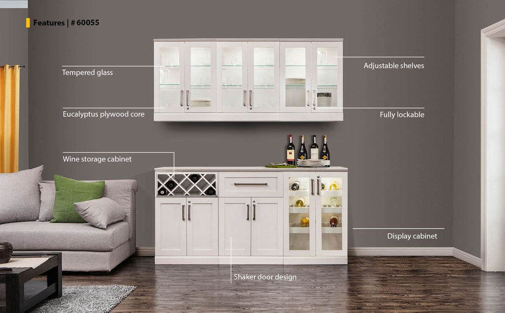 Home Bar 7 PC Shaker Style-NewAge Products | United Kingdom Store