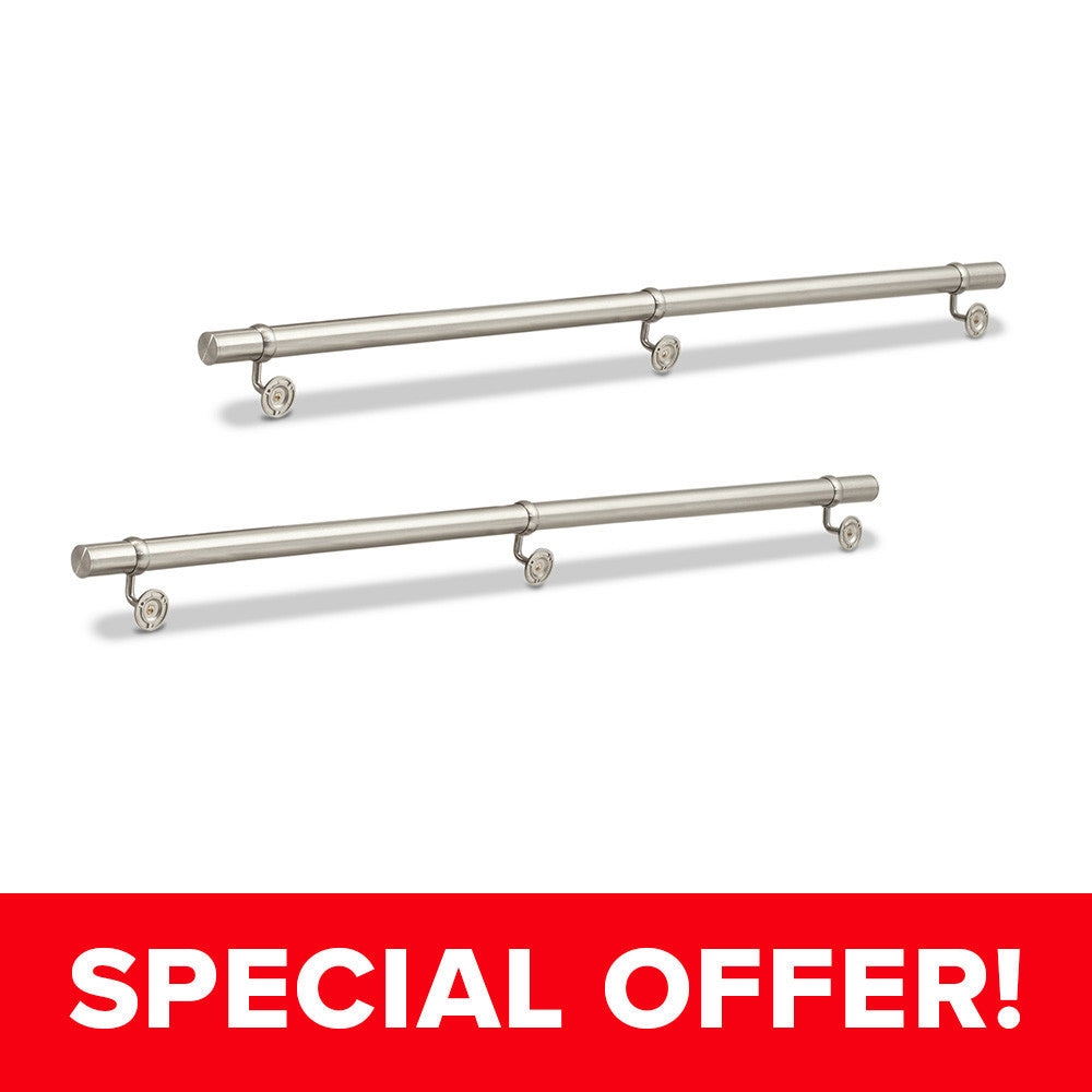 Home Bar 48" Foot Rail 2-Pack-NewAge Products | United Kingdom Store