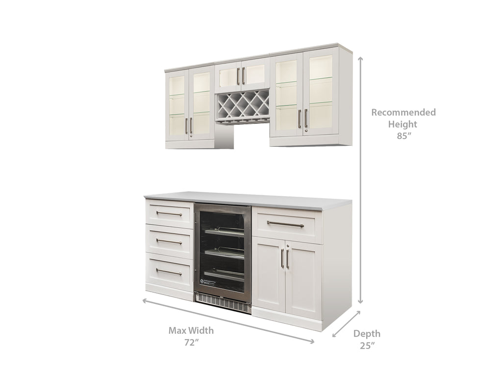 Home Bar 6 PC Shaker Style-NewAge Products | United Kingdom Store