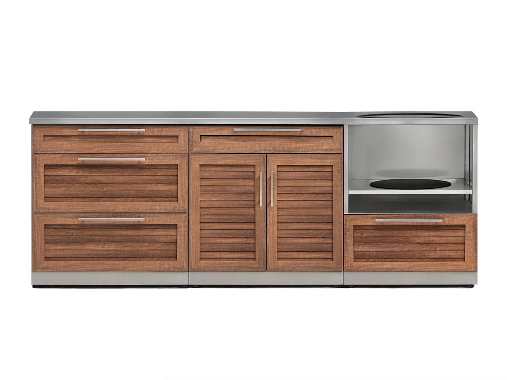 Outdoor Kitchen Stainless Steel 3 Piece Cabinet Set