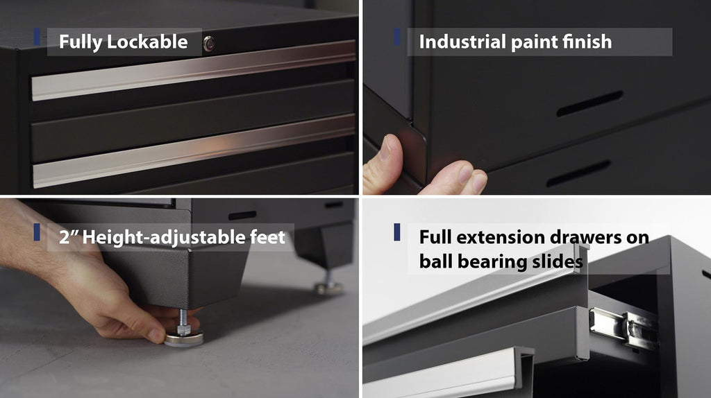 Bold 3.0 Series 4-Drawer Tool Cabinet-NewAge Products | United Kingdom Store