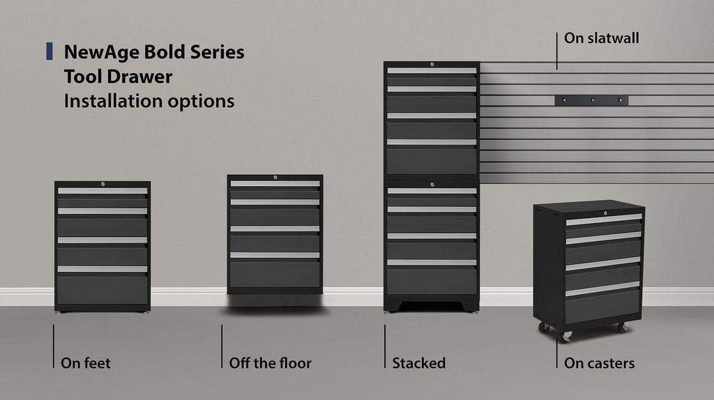 Bold 3.0 Series 4-Drawer Tool Cabinet-NewAge Products | United Kingdom Store