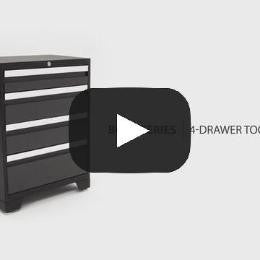 Bold 3.0 Series 4-Drawer Tool Cabinet-NewAge Products | United Kingdom Store